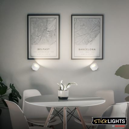 Briloner 3896016 - LED dæmpbar genopladelig væglampe TARI LED/1,6W/5V 1500 mAh hvid