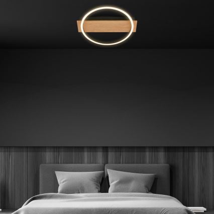 Briloner 3908-014 - LED loftlampe KADA LED/14W/230V Ø 30 cm sort/brun