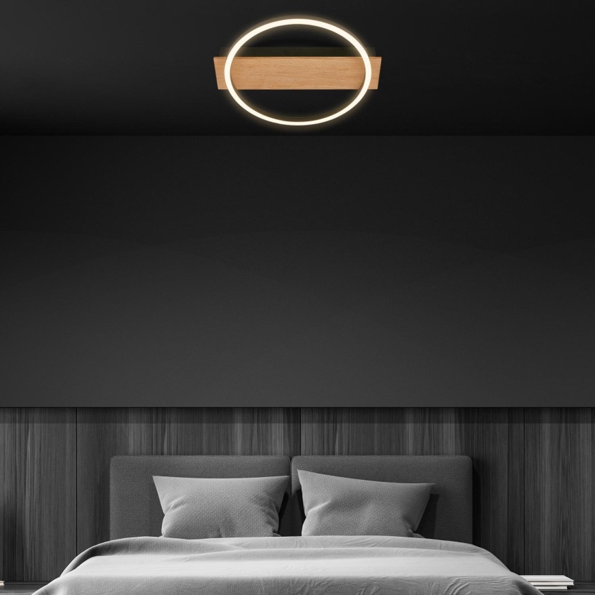 Briloner 3908-014 - LED loftlampe KADA LED/14W/230V Ø 30 cm sort/brun