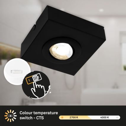Briloner 3996015 - LED spotlampe CTS LED/4W/230V 2700/4000K sort