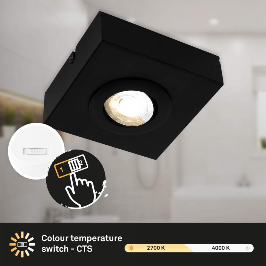 Briloner 3996015 - LED spotlampe CTS LED/4W/230V 2700/4000K sort
