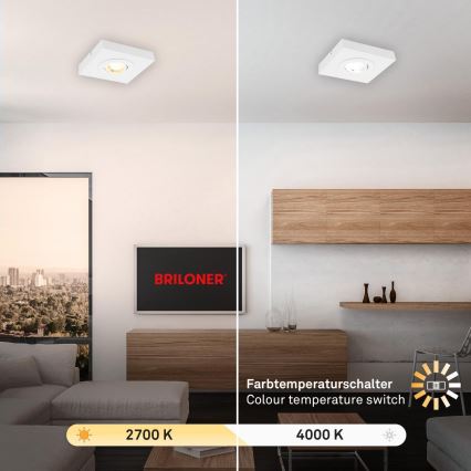 Briloner 3996016 - LED spotlampe CTS LED/4W/230V 2700/4000K hvid