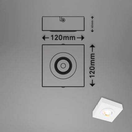 Briloner 3996016 - LED spotlampe CTS LED/4W/230V 2700/4000K hvid