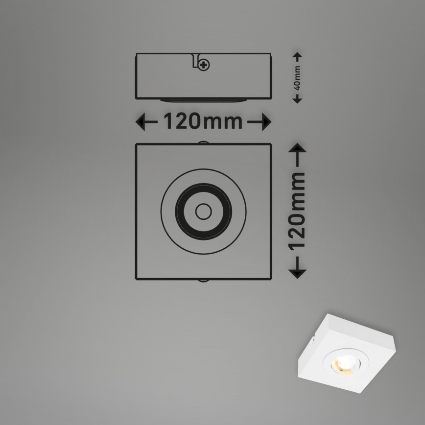 Briloner 3996016 - LED spotlampe CTS LED/4W/230V 2700/4000K hvid