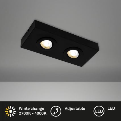 Briloner 3996025 - LED spotlampe CTS 2xLED/4W/230V 2700/4000K sort