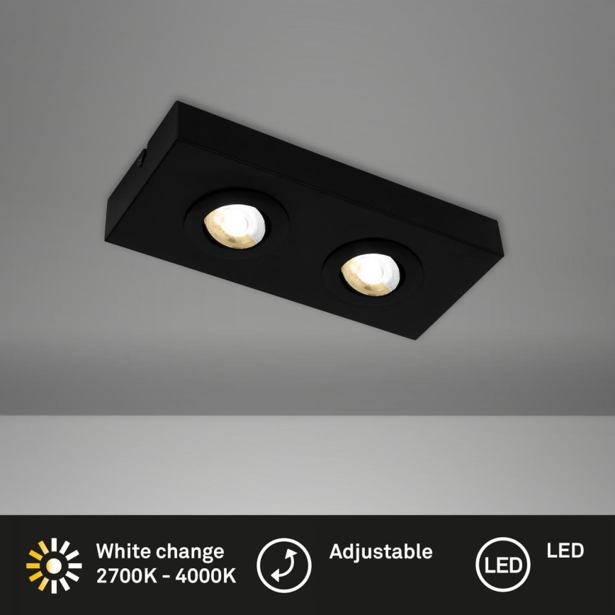 Briloner 3996025 - LED spotlampe CTS 2xLED/4W/230V 2700/4000K sort