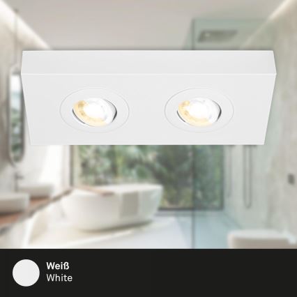 Briloner 3996026 - LED spotlampe CTS 2xLED/4W/230V 2700/4000K hvid