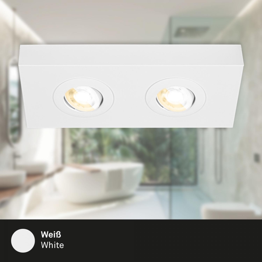 Briloner 3996026 - LED spotlampe CTS 2xLED/4W/230V 2700/4000K hvid