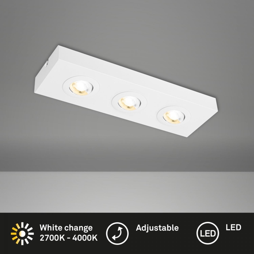 Briloner 3996036 - LED spotlampe CTS 3xLED/4W/230V 2700/4000K hvid
