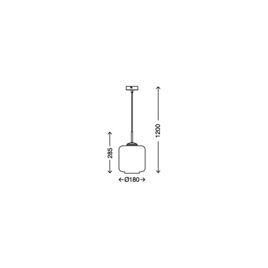 Briloner 4011-014 - Lysekrone i en snor 1xE27/40W/230V