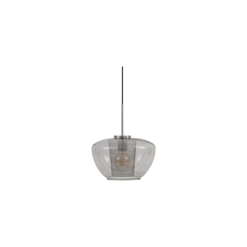 Briloner 4016-014 - SEVENTIES pendel på wire 1xE27/40W/230V røggrå