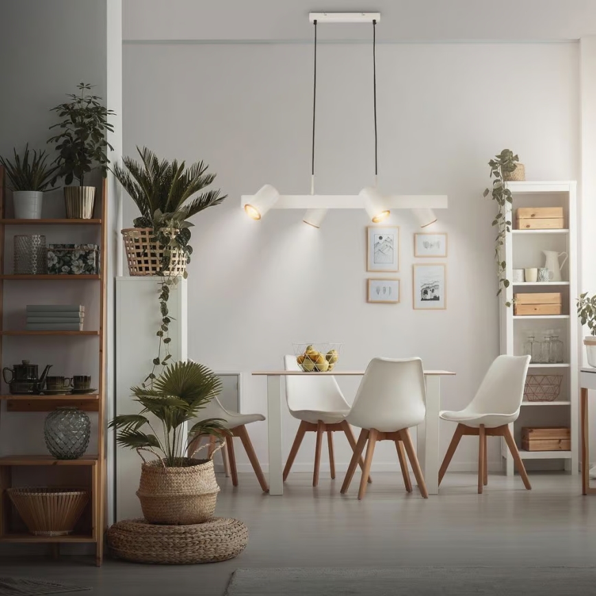 Briloner 4058044 - Pendel på ledning ERA 4xGU10/10W/230V cremefarvet