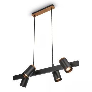 Briloner 4059045 - Pendel på kabel ERA 4xGU10/10W/230V sort