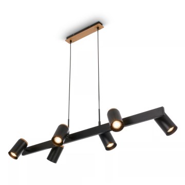 Briloner 4059065 - Pendel på wire ERA 6xGU10/10W/230V sort