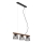 Briloner 4077-035 - Pendel WOOD & STYLE 3xE14/25W/230V gummitræ