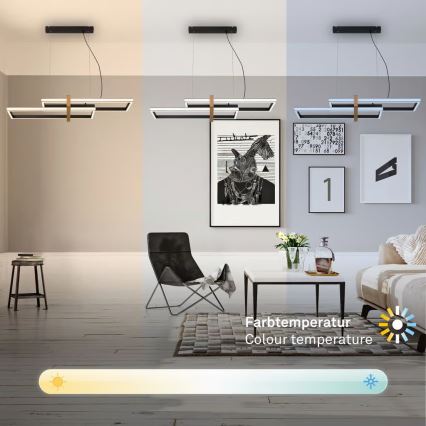 Briloner 4768015 - Dæmpbar LED-pendel på wire LED/44W/230V 2700-6500K + fjernbetjening