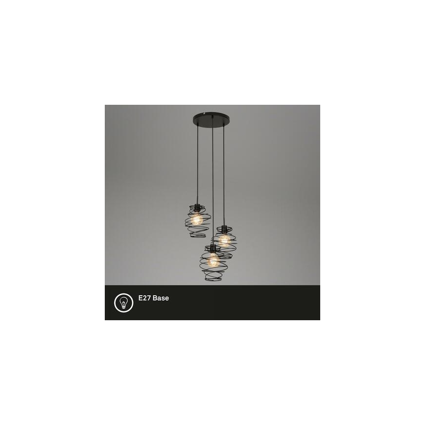 Briloner 4870-035 - Pendel med wire 3xE27/60W/230V