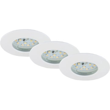 Briloner 6994-036 - Sæt med 3x LED indbygningsspots til badeværelset LED/5W/230V IP44
