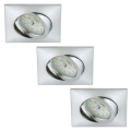 Briloner 6997-039 - 3x LED indbygningsspot til badeværelse LED/5W/230V IP23