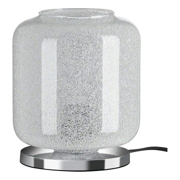 Briloner 7011-018 - Bordlampe COLD 1xE27/40W/230V klar/poleret krom