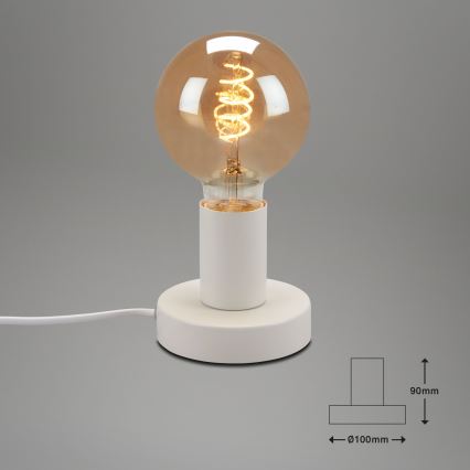 Briloner 7023-016 - Bordlampe TEEPU 1xE27/10W/230V hvid