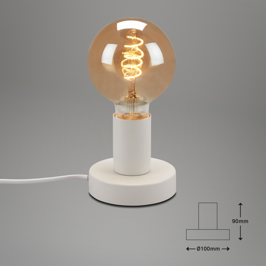 Briloner 7023-016 - Bordlampe TEEPU 1xE27/10W/230V hvid