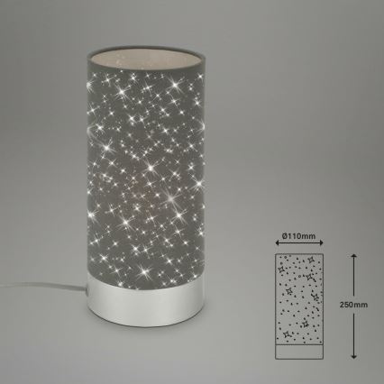 Briloner 7028-014 - Bordlampe STARRY SKY 1xE14/25W/230V grå