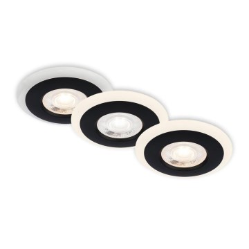 Briloner 7039-035 - SÆT 3x LED indbygningslampe til badeværelse LED/5W/230V IP44