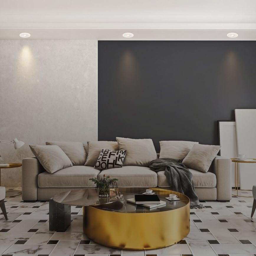 Briloner 7039036 - Sæt med 3 LED-indbygningsspots til badeværelset 3xLED/5W/230V IP44 hvid