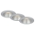 Briloner 7041-034 - SÆT 3x LED indbygningslampe til badeværelse LED/4,9W/230V IP44 sølvfarvet