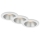 Briloner 7041-036 - SÆT 3x LED indbygningslampe til badeværelse LED/4,9W/230V IP44 hvid
