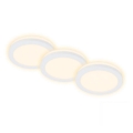 Briloner 7055-036 - SÆT 3x LED indbygningslampe til badeværelse LED/3W/230V IP44