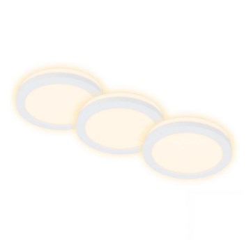 Briloner 7055-036 - SÆT 3x LED indbygningslampe til badeværelse LED/3W/230V IP44