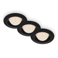 Briloner 7056-035 - SÆT 3x LED indbygningslampe til badeværelse LED/3W/230V IP44