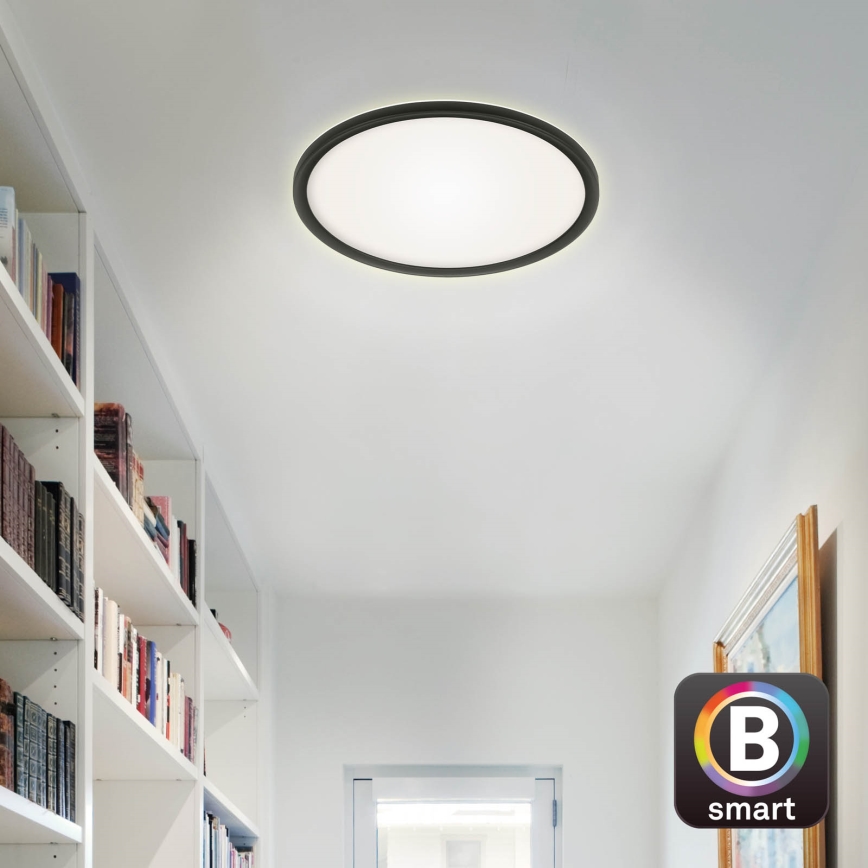 Briloner 7058-015 - LED lampe dæmpbar SLIM LED/18W/230V 2700-6500K Wi-Fi Tuya + fjernbetjening