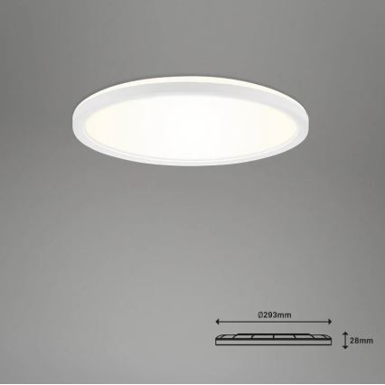 Briloner 7058-016 - LED lampe dæmpbar SLIM LED/18W/230V 2700-6500K Wi-Fi Tuya + fjernbetjening