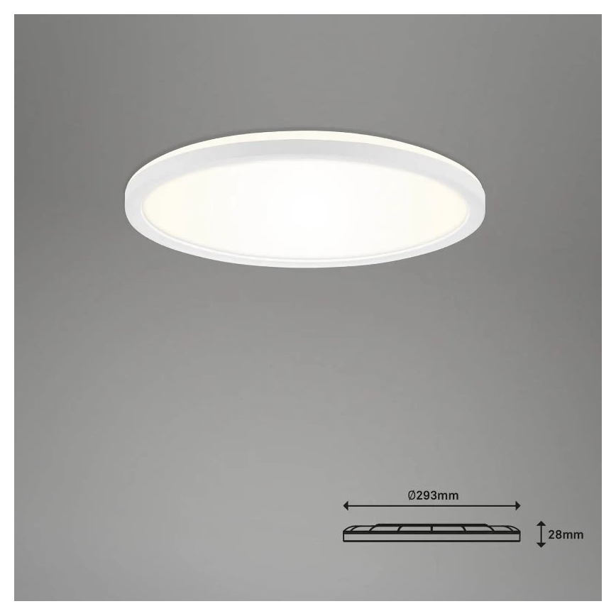 Briloner 7058-016 - LED lampe dæmpbar SLIM LED/18W/230V 2700-6500K Wi-Fi Tuya + fjernbetjening