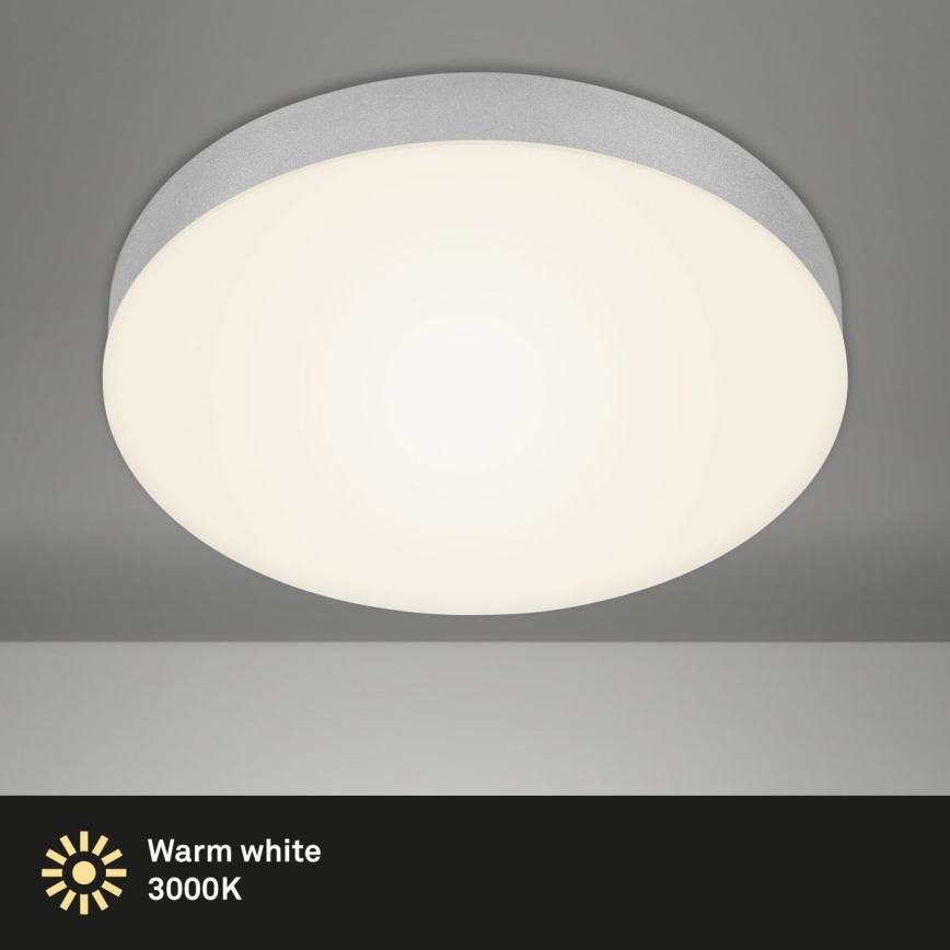 Briloner 7066-014 - LED loftlampe FLAME LED/21W/230V 3000K sølvfarvet diameter 28,7 cm