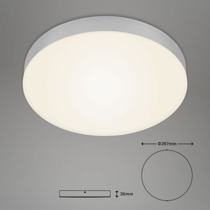Briloner 7066-014 - LED loftlampe FLAME LED/21W/230V 3000K sølvfarvet diameter 28,7 cm