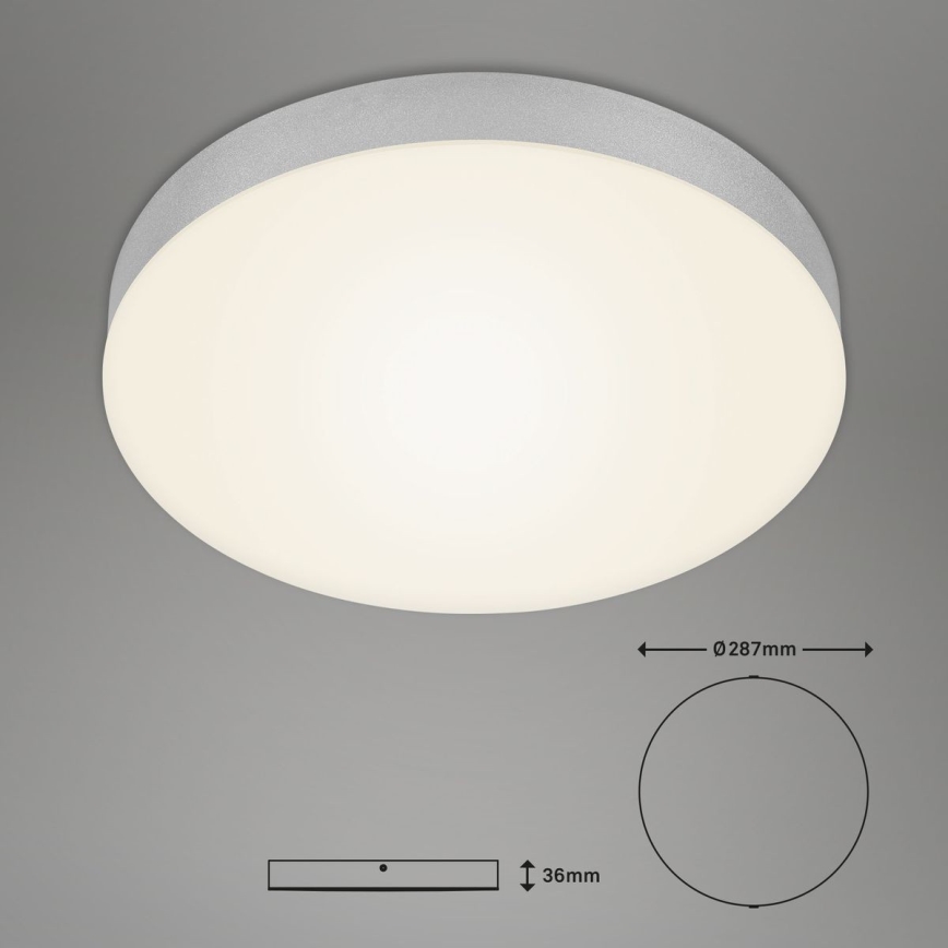 Briloner 7066-014 - LED loftlampe FLAME LED/21W/230V 3000K sølvfarvet diameter 28,7 cm