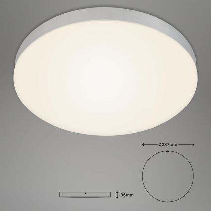 Briloner 7068-014 - LED loftlampe FLAME LED/24,5W/230V 3000K diameter 38 cm sølvfarvet