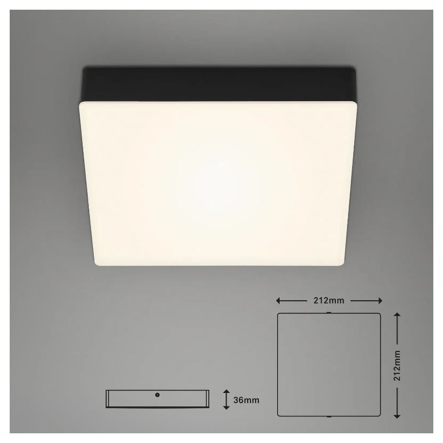 Briloner 7070-015 - LED loftlampe FLAME LED/16W/230V sort