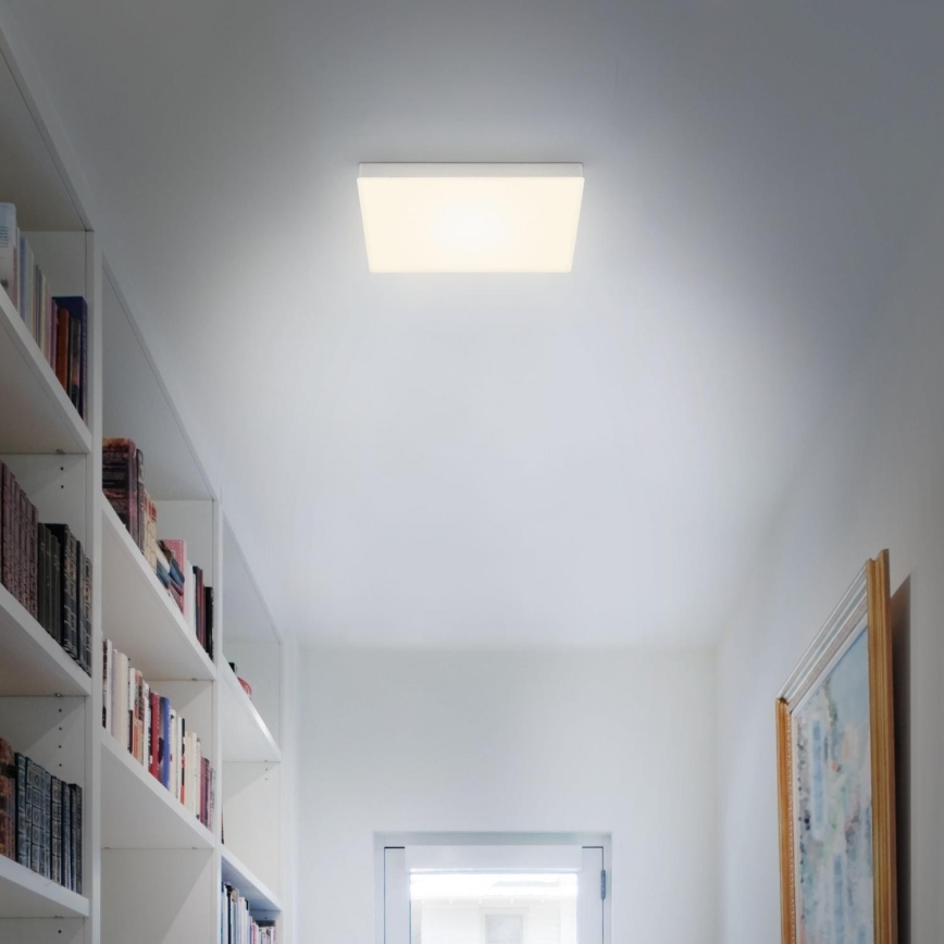 Briloner 7071-014 - LED loftlampe FLAME LED/21W/230V 3000K 28,7x28,7 cm sølvfarvet