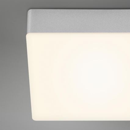 Briloner 7071-014 - LED loftlampe FLAME LED/21W/230V 3000K 28,7x28,7 cm sølvfarvet