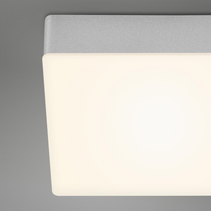 Briloner 7071-014 - LED loftlampe FLAME LED/21W/230V 3000K 28,7x28,7 cm sølvfarvet