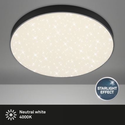 Briloner 7075-415 - LED loftlampe STAR SKY LED/24,5W/230V 4000K diameter 38 cm sort