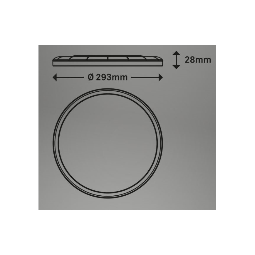 Briloner 7079-015 - LED loftlampe dæmpbar SLIM LED/18W/230V 2700-6500K + fjernbetjening