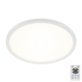 Briloner 7079-016 - LED dæmpbar loftlampe SLIM LED/18W/230V 2700-6500K + fjernbetjening