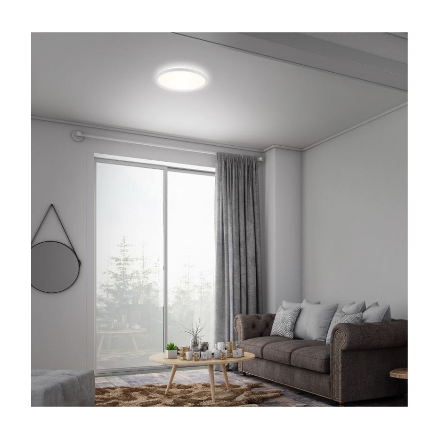 Briloner 7079-016 - LED loftlampe dæmpbar SLIM LED/18W/230V 2700-6500K + fjernbetjening