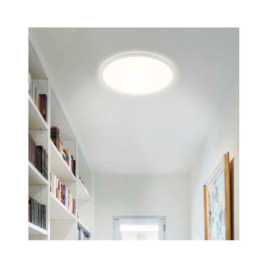 Briloner 7079-016 - LED loftlampe dæmpbar SLIM LED/18W/230V 2700-6500K + fjernbetjening
